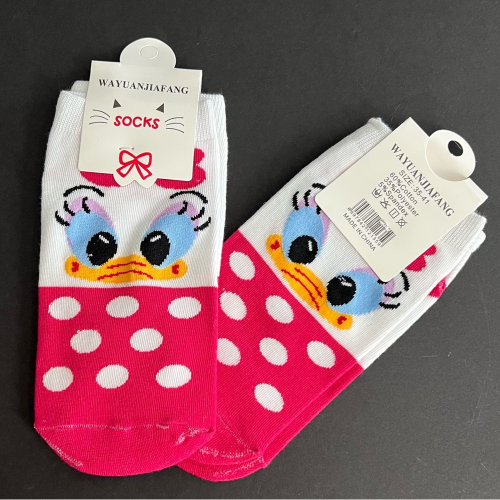 4/$12 💥🆕 Daisy Duck Adult Themed Character No Show Socks | Size 35-41 | 4399